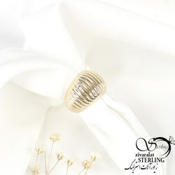 انگشتر زنانه طرح طلا کد: 5539