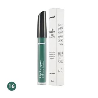 رژ لب مایع مات ام ان دی رنگ سبز شماره 16 حجم 5 میلی‌لیتر