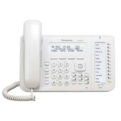 تلفن تحت شبکه پاناسونیک مدل KX-NT553 ریفر درجه یک رنگ سفید