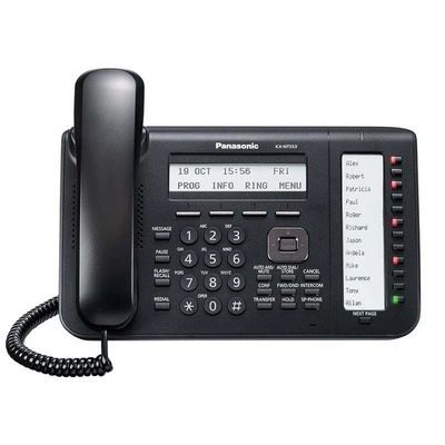 تلفن تحت شبکه پاناسونیک مدل KX-NT553 رنگ مشکی ریفر درجه یک
