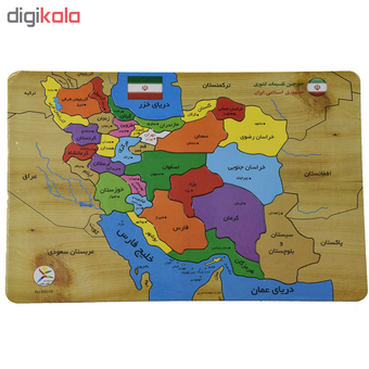 پازل چوبی طرح نقشه ایران