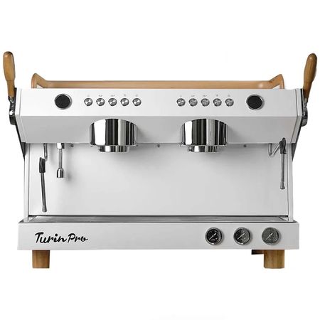 دستگاه اسپرسو صنعتی تورین Turin Pro Lamorindo دو گروپ مولتی بویلر PID دار سفید