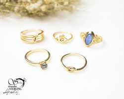 پک انگشتر زنانه کد 5582