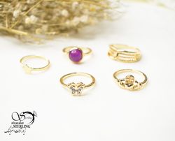 پک انگشتر زنانه کد 5599