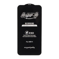 محافظ صفحه نمایش شیشه ای آنتی استاتیک Full Cover Super S-OG مدل Apple iPhone XR / iPhone 11