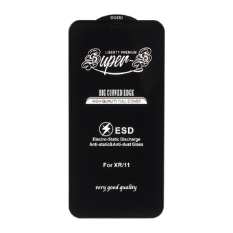 محافظ صفحه نمایش شیشه ای آنتی استاتیک Full Cover Super S-OG مدل Apple iPhone XR / iPhone 11