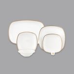 سرویس غذاخوری 98 پارچه 12 نفر چینی زرین ایران مدل ریوا سری کواترو درجه عالی