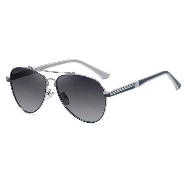 عینک آفتابی خلبانی پلاریزه آلبرت وگ مدل JS8528C05-P120 Polarized Flex
