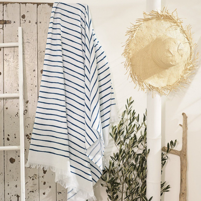 حوله دستباف استخری ریسما طرح راه راه ساده - شماره 57/01