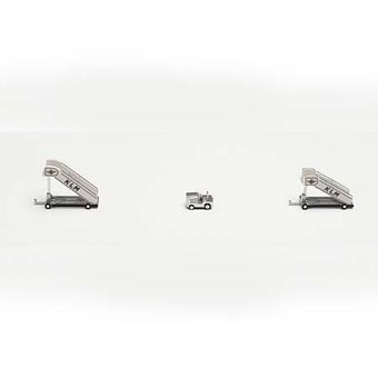 KLM historic passenger stairs (2) with tractor (1)   571883