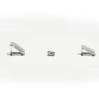 Pan American World Airways historic passenger stairs (2) with tractor (1)    571906