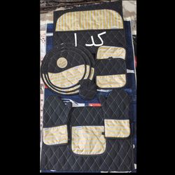 سرویس پارچه ای آشپزخانه 11 تیکه روژلان( کتان نسوز)