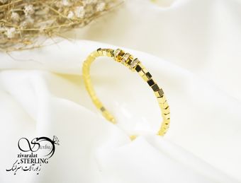 دستبند النگویی البرنادو طرح طلا مناسب سایز2 کد 5771