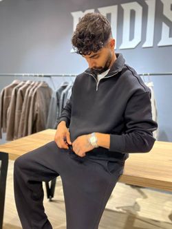 دورس نیم زیپ مشکی / برند Antioch ترکیه / باکسی