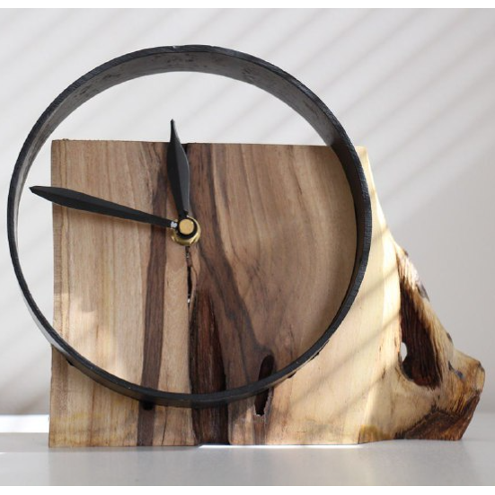 ساعت رومیزی چوبی مدل طبیعت