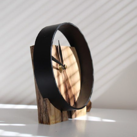 ساعت رومیزی چوبی مدل طبیعت