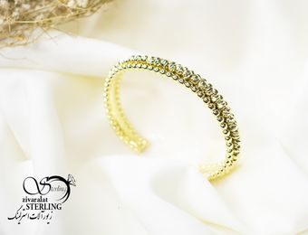 دستبند النگویی البرنادو سه لاین پشت باز کد 5776