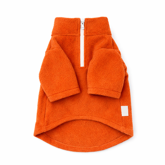 سویشرت فوتر نمدی سگ و گربه نارنجی روشن | لباس گرم پاییز و زمستان
