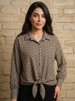 شومیز مجلسی جلو دکمه گره ای کد 106