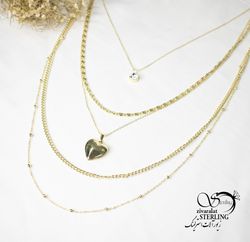 رولباسی زنانه چند زنجیره آویز قلب کد 5791