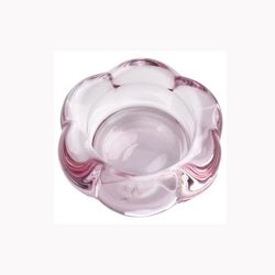 جاشمعی شیشه ای ایکیا سری  pink BLADFAGEL طرح گل