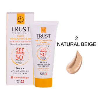 کرم ضد آفتاب رنگی و ضد پیری بژ طبیعی (پوست خشک تا نرمال) (2024) حجم 40 میل