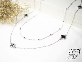 رولباسی ونکلیف زنانه نقره ای کد 5828