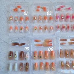 ناخن مصنوعی فشن همراه چسب
