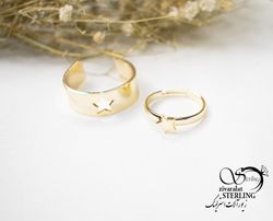 ست انگشتر مدل طرح ستاره کد 5847