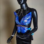 کراپ‌تاپ پروانه‌ای (نقاشی شده) کد3