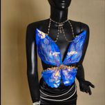 کراپ‌تاپ پروانه‌ای (نقاشی شده) کد3