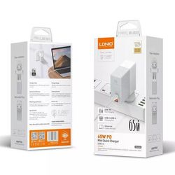 شارژر دیواری الدینیو مدل A2620C به همراه کابل تبدیل USB-C