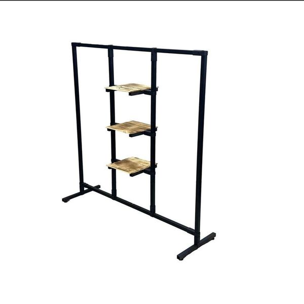 رگال لباس و کمد باز فلز و چوب مدل سهراب