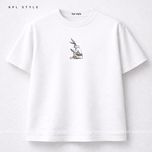 تیشرت باکسی صد در صد پنبه طرح (Rabbit) | کد 1359