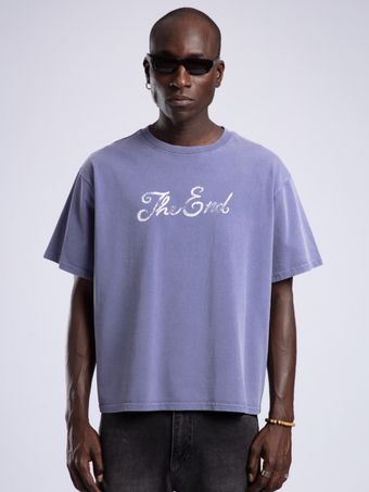 تیشرت سنگشور طرح دار بنفش / برند کچ - catch ترکیه باکسی فیت