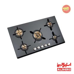 اجاق گاز سرامیکی سرشعله برنجی استیل البرز G5912