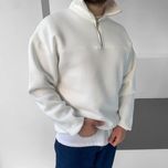 نیم زیپ بیسیک سفید