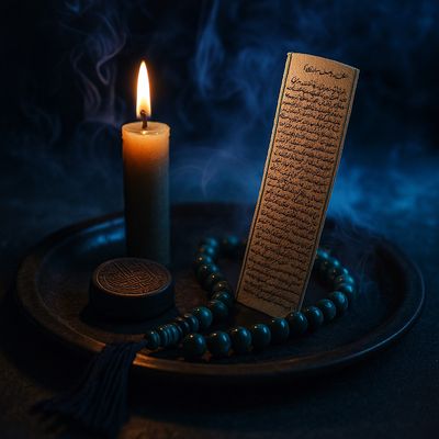 دعای حرز امام جواد روی پوست آهو