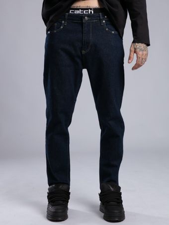 شلوار جین سرمه ای / کچ Catch ترکیه / قالب بوی فرند
