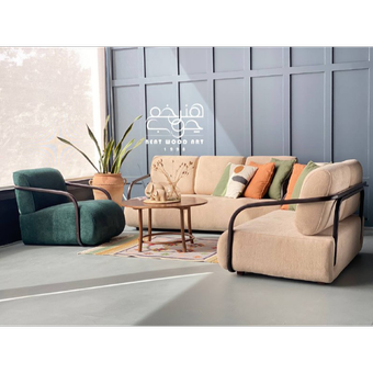 ست مبل راحتی هفت نفره مدل تونت هنرخم چوب