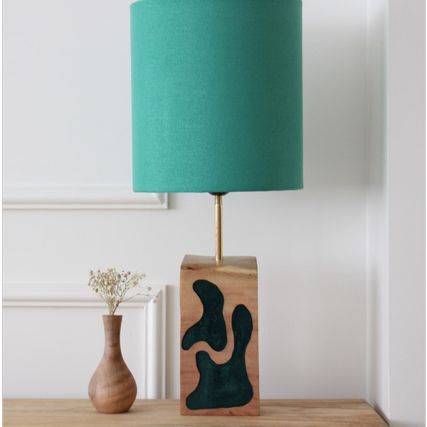 آباژور چوب و رزین مدل مستطیل