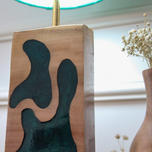 آباژور چوب و رزین مدل مستطیل