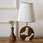 آباژور چوب و رزین مدل دایره