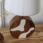 آباژور چوب و رزین مدل دایره