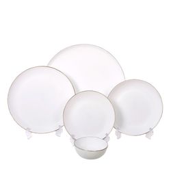 سرویس غذا خوری 26 پارچه گلدن اوپال مدل لب طلا