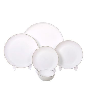 سرویس غذا خوری 26 پارچه گلدن اوپال مدل لب طلا