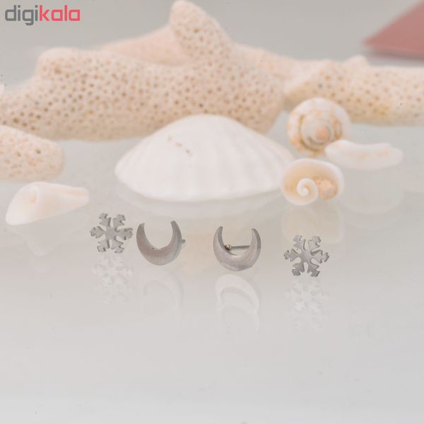 گوشواره زنانه کد GO1262 مجموعه دو عددی*923