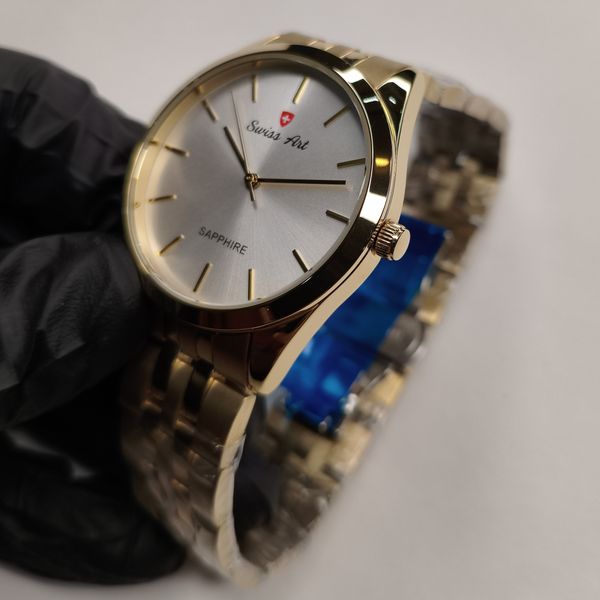 ساعت مچی عقربهای کوارتز مردانه سوئیس آرت مدل ANT030GD0300