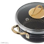 سرویس پخت و پز 14 پارچه هلنا طرح چدن مدل لانه زنبوری