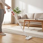 جارو شارژی عصایی شیائومی مدل vacuum cleaner p30 E204 با مکش 22000 پاسکال، شارژدهی 40 دقیقه و فیلتراسیون 5 مرحله‌ای